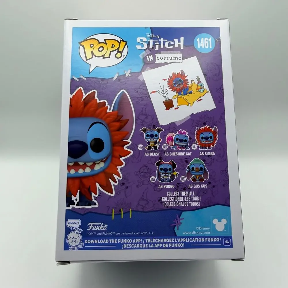 Funko Pop Stitch as Simba #1461 Disney Costume Series - Picture 3 of 6